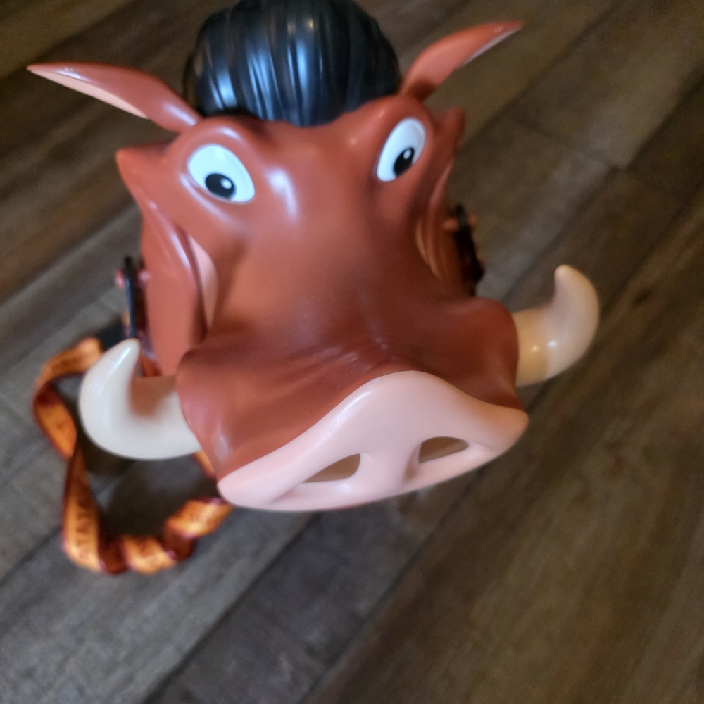 Disney Pumbaa Orange and Black Toy